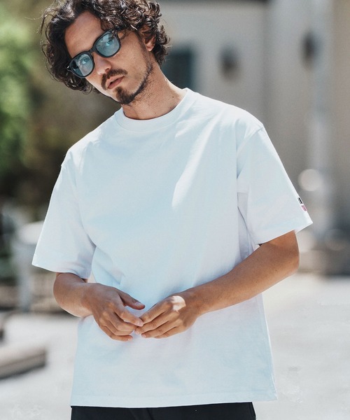 felkod(フィルコッド)の「mt9818- Double Embroidery Tee Tシャツ(Tシャツ/カットソー・メンズ・ブラック/ホワイト/ネイビー・S/M/L/XL)」の4枚目の写真