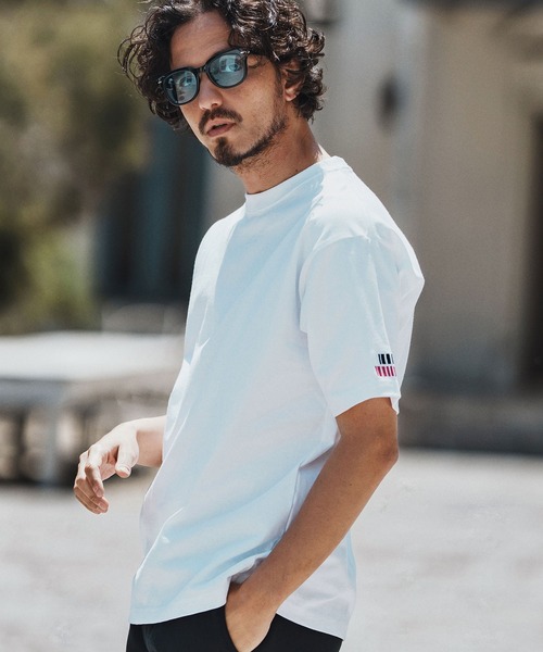 felkod(フィルコッド)の「mt9818- Double Embroidery Tee Tシャツ(Tシャツ/カットソー・メンズ・ブラック/ホワイト/ネイビー・S/M/L/XL)」の6枚目の写真