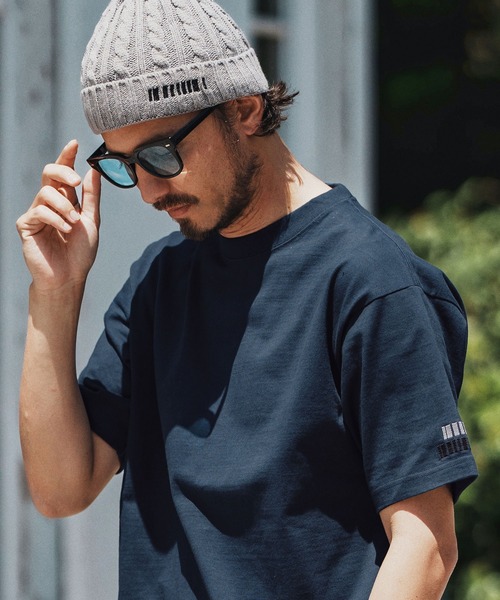 felkod(フィルコッド)の「mt9818- Double Embroidery Tee Tシャツ(Tシャツ/カットソー・メンズ・ブラック/ホワイト/ネイビー・S/M/L/XL)」の10枚目の写真