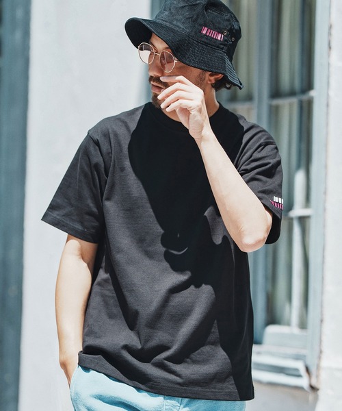 felkod(フィルコッド)の「mt9818- Double Embroidery Tee Tシャツ(Tシャツ/カットソー・メンズ・ブラック/ホワイト/ネイビー・S/M/L/XL)」の16枚目の写真