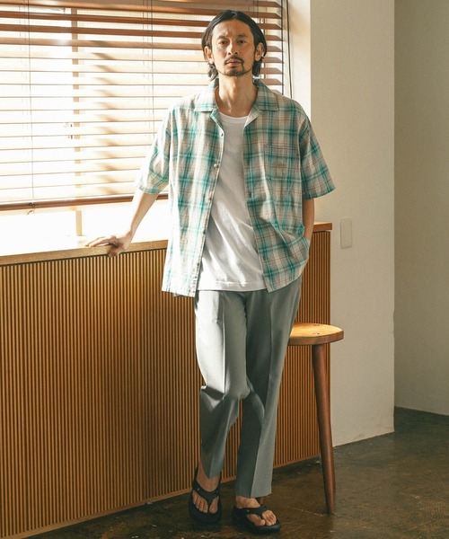 BAYFLOW（ベイフロー）の「【速乾・イージーケア・軽量】ドライタッチスリムトラウザー（スラックス・メンズ・グレー/ネイビー・MEDIUM/LARGE）」の3枚目の写真