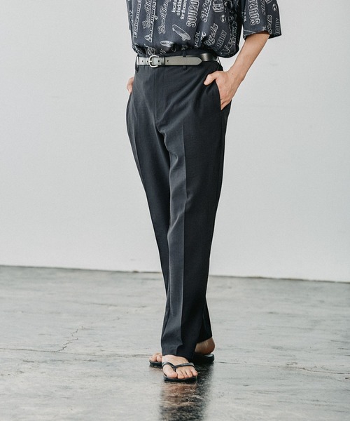 BAYFLOW（ベイフロー）の「【速乾・イージーケア・軽量】ドライタッチスリムトラウザー（スラックス・メンズ・グレー/ネイビー・MEDIUM/LARGE）」の9枚目の写真