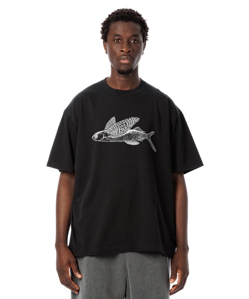 Sandinista（サンディニスタ）の「American Cotton "Flying Fish" Tee / アメリカンコットン後染め”飛魚”Tシャツ（Tシャツ/カットソー・メンズ・ブラック系その他/ブルー/ホワイト/グリーン系その他・SMALL/MEDIUM/LARGE）」の3枚目の写真