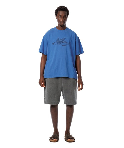 Sandinista（サンディニスタ）の「American Cotton "Flying Fish" Tee / アメリカンコットン後染め”飛魚”Tシャツ（Tシャツ/カットソー・メンズ・ブラック系その他/ブルー/ホワイト/グリーン系その他・SMALL/MEDIUM/LARGE）」の9枚目の写真