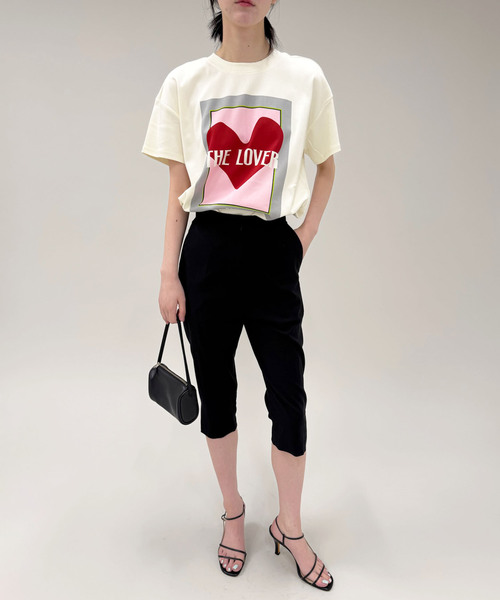 EDIT. FOR LULU(エディットフォールル)の「【POM AMSTERDAM/ポム アムステルダム】THE LOVER T-SHIRT(Tシャツ/カットソー・レディース・ホワイト・FREE)」の5枚目の写真