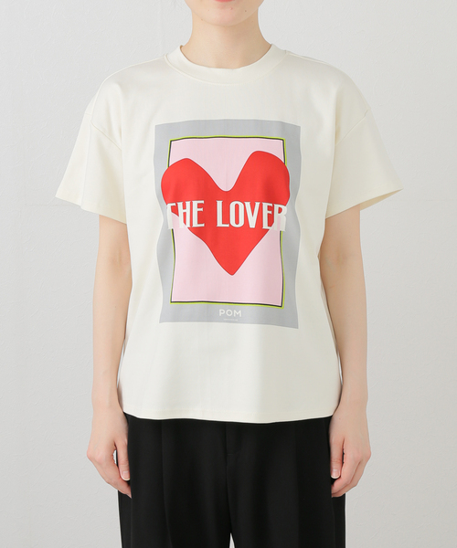 EDIT. FOR LULU(エディットフォールル)の「【POM AMSTERDAM/ポム アムステルダム】THE LOVER T-SHIRT(Tシャツ/カットソー・レディース・ホワイト・FREE)」の6枚目の写真