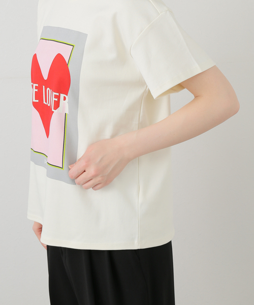 EDIT. FOR LULU(エディットフォールル)の「【POM AMSTERDAM/ポム アムステルダム】THE LOVER T-SHIRT(Tシャツ/カットソー・レディース・ホワイト・FREE)」の10枚目の写真