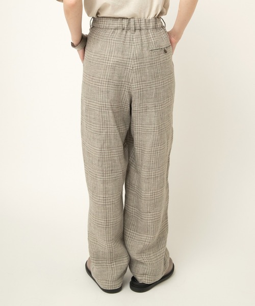 RNA-N（アールエヌエーエヌ）の「R4356 オールドリネンワイドスラックス（スラックス・レディース・ライトグリーン/ブラック/アッシュグレー/ネイビー・FREE）」の9枚目の写真