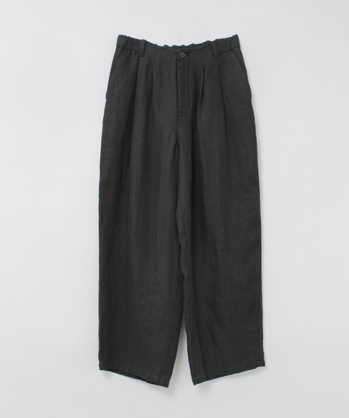 RNA-N（アールエヌエーエヌ）の「R4356 オールドリネンワイドスラックス（スラックス・レディース・ライトグリーン/ブラック/アッシュグレー/ネイビー・FREE）」の7枚目の写真