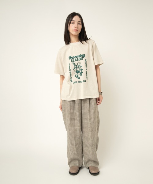 RNA-N（アールエヌエーエヌ）の「R4356 オールドリネンワイドスラックス（スラックス・レディース・ライトグリーン/ブラック/アッシュグレー/ネイビー・FREE）」の15枚目の写真