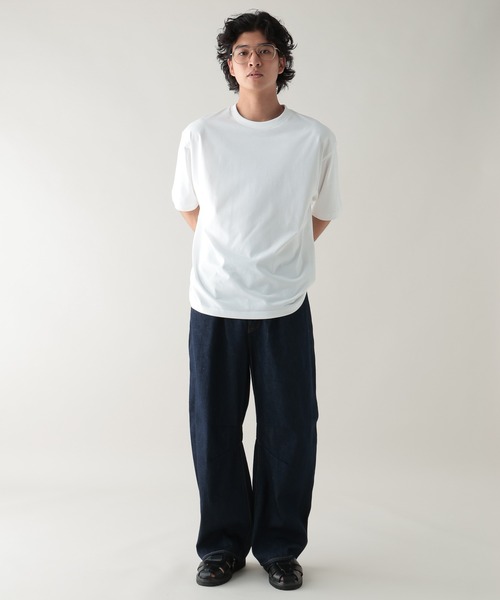 RAGEBLUE（レイジブルー）の「＜接触冷感機能付き＞【HIGH COOL/ハイクール】シルキーソリッドTシャツ（Tシャツ/カットソー・メンズ・ブラウン/ホワイト/ブラック/グレー・LARGE/MEDIUM）」の8枚目の写真