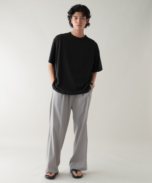 RAGEBLUE（レイジブルー）の「＜接触冷感機能付き＞【HIGH COOL/ハイクール】シルキーソリッドTシャツ（Tシャツ/カットソー・メンズ・ブラウン/ホワイト/ブラック/グレー・LARGE/MEDIUM）」の11枚目の写真