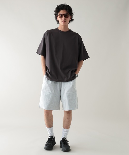 RAGEBLUE（レイジブルー）の「＜接触冷感機能付き＞【HIGH COOL/ハイクール】シルキーソリッドTシャツ（Tシャツ/カットソー・メンズ・ブラウン/ホワイト/ブラック/グレー・LARGE/MEDIUM）」の17枚目の写真