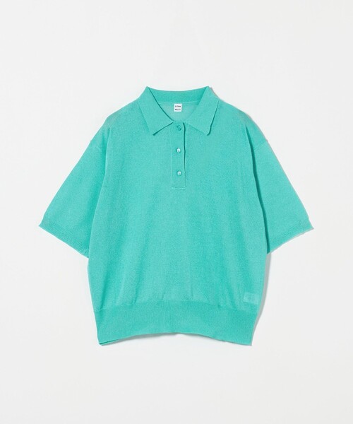 【未使用】 leinwande ニットポロシャツ セール】＜CITEN＞シンプルニットポロシャツ（ポロシャツ