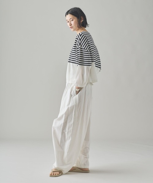 カレンソロジー　ボーダーシアーニット Curensology ボーダーシアーニット カレンソロジー トップス