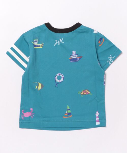 HAKKA BABY（ハッカベビー）の「[ベビー]マリンプリントTシャツ（Tシャツ/カットソー・キッズ・ブルー/イエロー・80ｃｍ/90cm）」の3枚目の写真