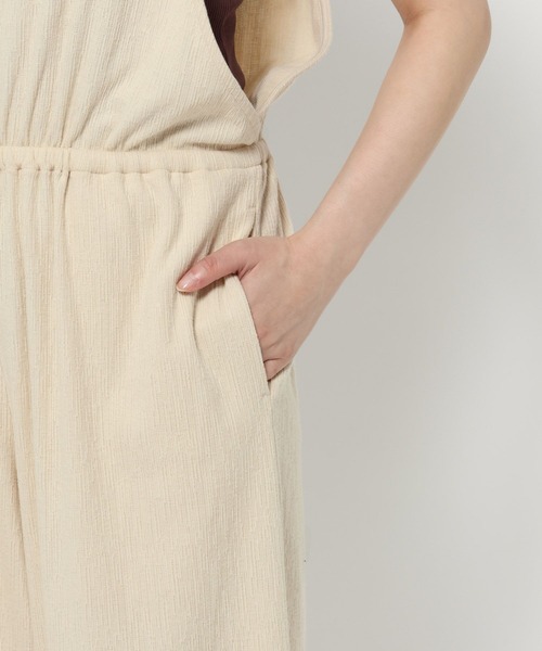 LOWRYS FARM(ローリーズファーム)の「フリルサロペット 572941(サロペット/オーバーオール・レディース・ブラウン/アイボリー/ブラック・FREE)」の10枚目の写真