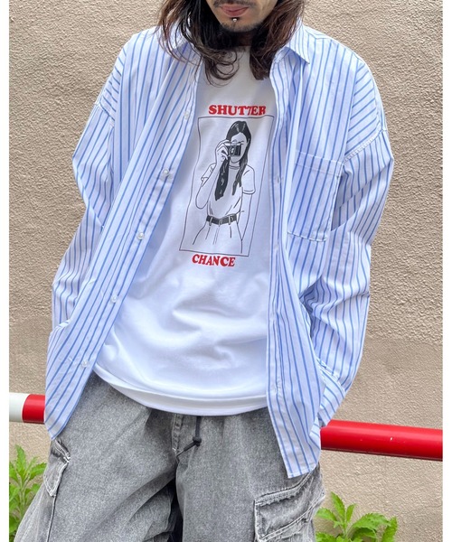 RGY(アールジーワイ)の「【RGY】SHUTTER CHANCE デザインプリントTシャツ 半袖(Tシャツ/カットソー・メンズ・オートミール/ホワイト・MEDIUM/LARGE)」の22枚目の写真
