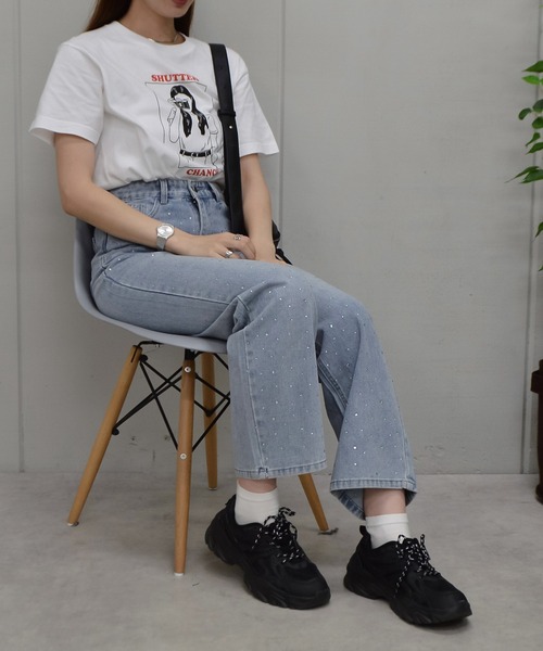 RGY(アールジーワイ)の「【RGY】SHUTTER CHANCE デザインプリントTシャツ 半袖(Tシャツ/カットソー・メンズ・オートミール/ホワイト・MEDIUM/LARGE)」の6枚目の写真