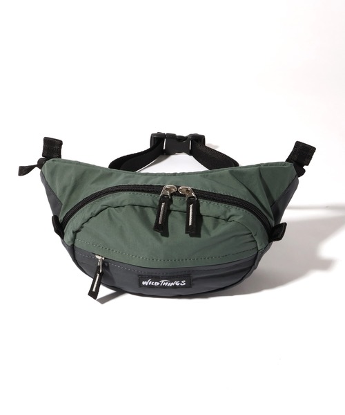 WILD THINGS（ワイルドシングス）の「【WILD THINGS/ワイルドシングス】DELFY fabric ウエストバッグ/ボディバッグ（ボディバッグ/ウエストポーチ・メンズ・グレー/ベージュ/ブラック/ターコイズブルー・FREE）」の6枚目の写真