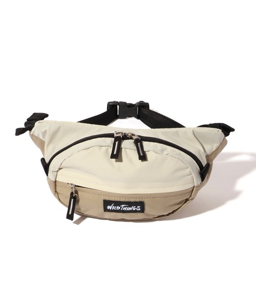 WILD THINGS（ワイルドシングス）の「【WILD THINGS/ワイルドシングス】DELFY fabric ウエストバッグ/ボディバッグ（ボディバッグ/ウエストポーチ・メンズ・グレー/ベージュ/ブラック/ターコイズブルー・FREE）」の8枚目の写真