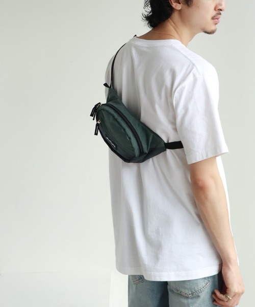 WILD THINGS（ワイルドシングス）の「【WILD THINGS/ワイルドシングス】DELFY fabric ウエストバッグ/ボディバッグ（ボディバッグ/ウエストポーチ・メンズ・グレー/ベージュ/ブラック/ターコイズブルー・FREE）」の12枚目の写真