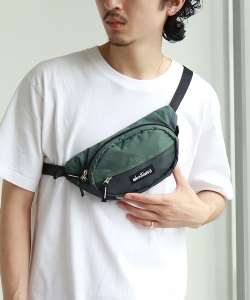 WILD THINGS（ワイルドシングス）の「【WILD THINGS/ワイルドシングス】DELFY fabric ウエストバッグ/ボディバッグ（ボディバッグ/ウエストポーチ・メンズ・グレー/ベージュ/ブラック/ターコイズブルー・FREE）」の10枚目の写真