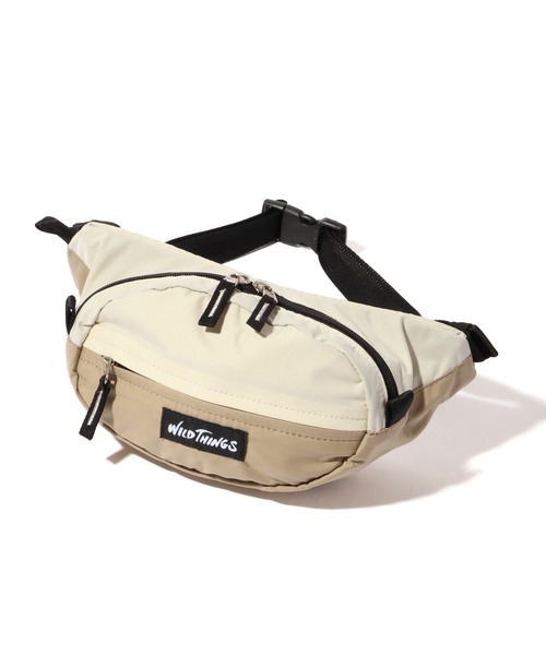 WILD THINGS（ワイルドシングス）の「【WILD THINGS/ワイルドシングス】DELFY fabric ウエストバッグ/ボディバッグ（ボディバッグ/ウエストポーチ・メンズ・グレー/ベージュ/ブラック/ターコイズブルー・FREE）」の7枚目の写真