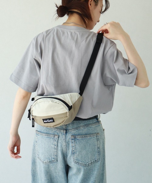 WILD THINGS（ワイルドシングス）の「【WILD THINGS/ワイルドシングス】DELFY fabric ウエストバッグ/ボディバッグ（ボディバッグ/ウエストポーチ・メンズ・グレー/ベージュ/ブラック/ターコイズブルー・FREE）」の18枚目の写真