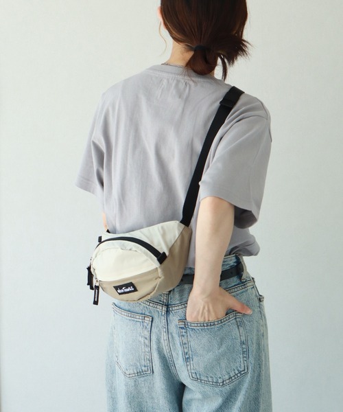 WILD THINGS（ワイルドシングス）の「【WILD THINGS/ワイルドシングス】DELFY fabric ウエストバッグ/ボディバッグ（ボディバッグ/ウエストポーチ・メンズ・グレー/ベージュ/ブラック/ターコイズブルー・FREE）」の19枚目の写真