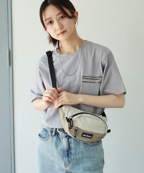 WILD THINGS（ワイルドシングス）の「【WILD THINGS/ワイルドシングス】DELFY fabric ウエストバッグ/ボディバッグ（ボディバッグ/ウエストポーチ・メンズ・グレー/ベージュ/ブラック/ターコイズブルー・FREE）」の17枚目の写真