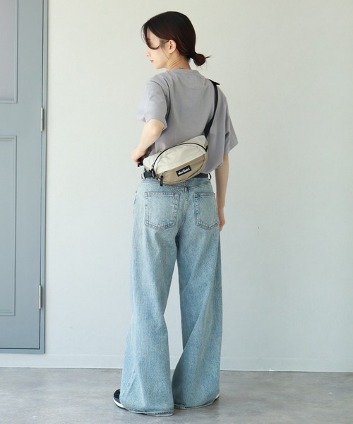 WILD THINGS（ワイルドシングス）の「【WILD THINGS/ワイルドシングス】DELFY fabric ウエストバッグ/ボディバッグ（ボディバッグ/ウエストポーチ・メンズ・グレー/ベージュ/ブラック/ターコイズブルー・FREE）」の20枚目の写真