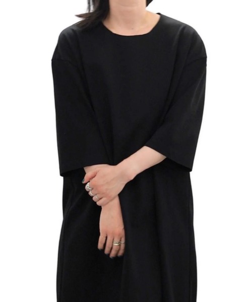 my beautiful landlet（マイビューティフルランドレット）の「【my beautiful landlet】CARDBOARD KNIT ONE-PIECE（ワンピース・レディース・ブラック・FREE）」の8枚目の写真