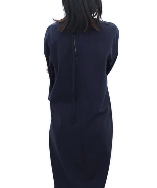 my beautiful landlet（マイビューティフルランドレット）の「【my beautiful landlet】CARDBOARD KNIT ONE-PIECE（ワンピース・レディース・ブラック・FREE）」の10枚目の写真