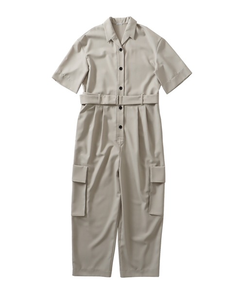 DRESSLAVE（ドレスレイブ）の「classical utility jump suit(クラシカルユーティリティージャンプスーツ)（つなぎ/オールインワン・レディース・ベージュ/ブラウン・38）」の2枚目の写真