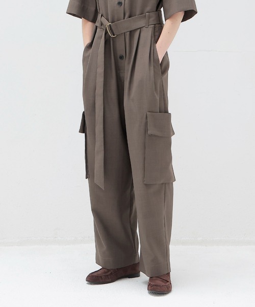 DRESSLAVE（ドレスレイブ）の「classical utility jump suit(クラシカルユーティリティージャンプスーツ)（つなぎ/オールインワン・レディース・ベージュ/ブラウン・38）」の17枚目の写真