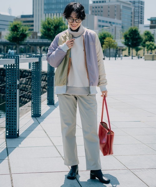 KRIFF MAYER Lady's Collection（クリフメイヤーレディースコレクション）の「【2WAY・リバーシブル】ノーカラーひっくりジャケット（ノーカラージャケット・レディース・ブルー/セージグリーン/その他6/カラフル/その他5/ベージュ・LARGE/MEDIUM）」の10枚目の写真