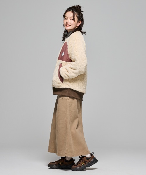 KRIFF MAYER Lady's Collection（クリフメイヤーレディースコレクション）の「【2WAY・リバーシブル】ノーカラーひっくりジャケット（ノーカラージャケット・レディース・ブルー/セージグリーン/その他6/カラフル/その他5/ベージュ・LARGE/MEDIUM）」の13枚目の写真