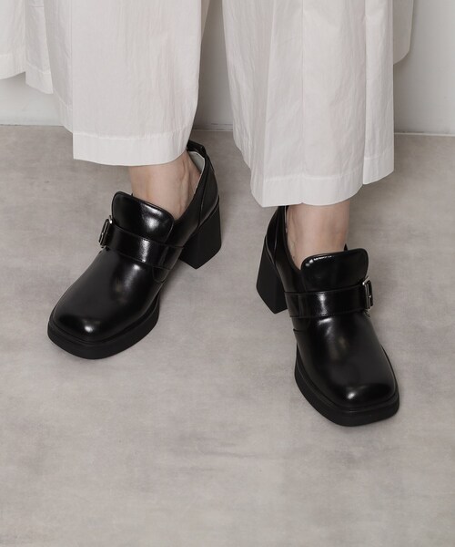 ESPERANZA（エスペランサ）の「スクエアトゥベルトアンクルローファー（パンプス・レディース・ブラック/ブラウン系・S/M/L/LL）」の15枚目の写真