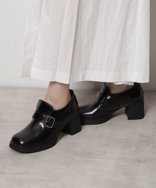 ESPERANZA（エスペランサ）の「スクエアトゥベルトアンクルローファー（パンプス・レディース・ブラック/ブラウン系・S/M/L/LL）」の16枚目の写真