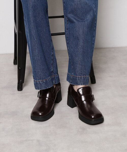 ESPERANZA（エスペランサ）の「スクエアトゥベルトアンクルローファー（パンプス・レディース・ブラック/ブラウン系・S/M/L/LL）」の22枚目の写真