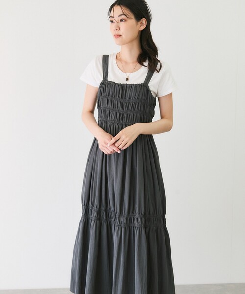 Jayro(ジャイロ)の「シャーリングジャンスカ(ワンピース・レディース・ダークブラウン/ブラック/カーキ・M)」の18枚目の写真