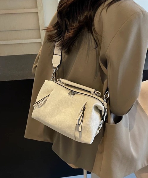 <SS25LOEWE ショルダーバッグ セール】サイドWZIP 5ポケット 2WAY 太ベルト ショルダーバッグ