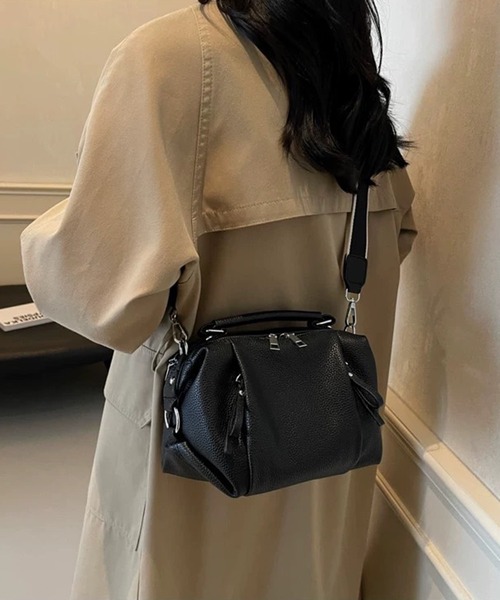 ＜SS25LOEWE ショルダーバッグ Rippl/レザー2WayショルダーボストンBAG（ショルダーバッグ