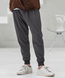 mp13861-Brushed Lining Slacks Fabric Jogger Pants ジョガーパンツ