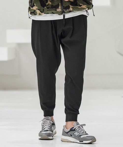 CAMBIO(カンビオ)の「mp13861-Brushed Lining Slacks Fabric Jogger Pants ジョガーパンツ(その他パンツ・メンズ・チャコールグレー/ブラック/ベージュ/ブラウン・S/M/L)」の5枚目の写真