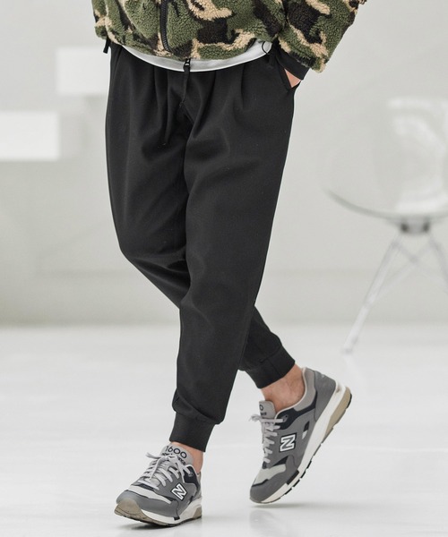 CAMBIO(カンビオ)の「mp13861-Brushed Lining Slacks Fabric Jogger Pants ジョガーパンツ(その他パンツ・メンズ・チャコールグレー/ブラック/ベージュ/ブラウン・S/M/L)」の7枚目の写真
