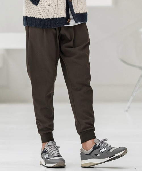 CAMBIO(カンビオ)の「mp13861-Brushed Lining Slacks Fabric Jogger Pants ジョガーパンツ(その他パンツ・メンズ・チャコールグレー/ブラック/ベージュ/ブラウン・S/M/L)」の18枚目の写真