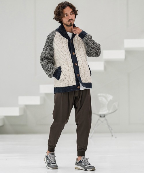 CAMBIO(カンビオ)の「mp13861-Brushed Lining Slacks Fabric Jogger Pants ジョガーパンツ(その他パンツ・メンズ・チャコールグレー/ブラック/ベージュ/ブラウン・S/M/L)」の19枚目の写真