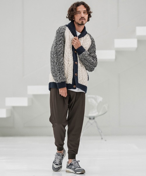 CAMBIO(カンビオ)の「mp13861-Brushed Lining Slacks Fabric Jogger Pants ジョガーパンツ(その他パンツ・メンズ・チャコールグレー/ブラック/ベージュ/ブラウン・S/M/L)」の20枚目の写真